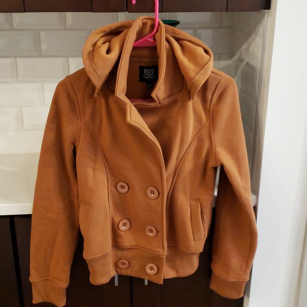 Double Button Hooded Jacket